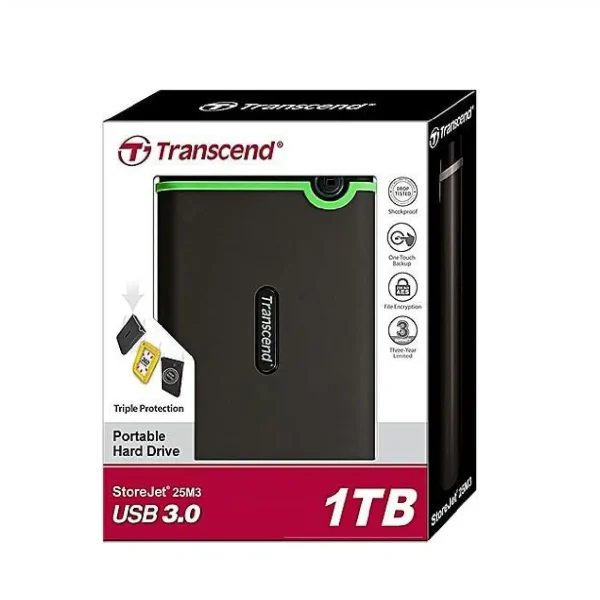 Transcend 1TB Storejet External Hard Disk