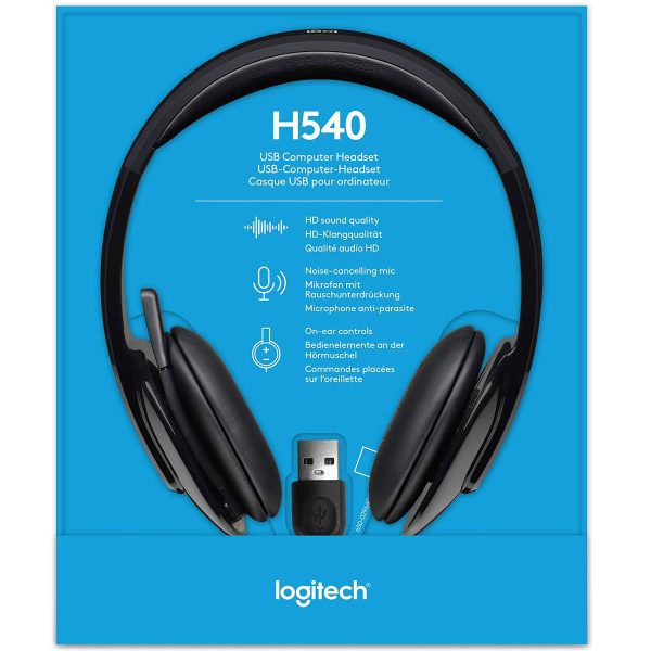 Logitech H540 USB Headset with Noise-Cancelling Mic