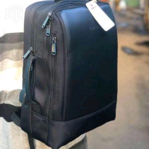 Leather-Embedded Laptop/Business Backpack